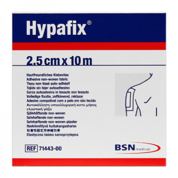 Hypafix 2.5 cm x 10 meters: Tissue plaster Hypafix 2.5 cm x 10 meters: Tissue plaster